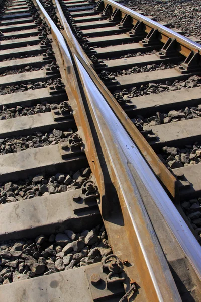 Rusty rails — Stock Photo, Image
