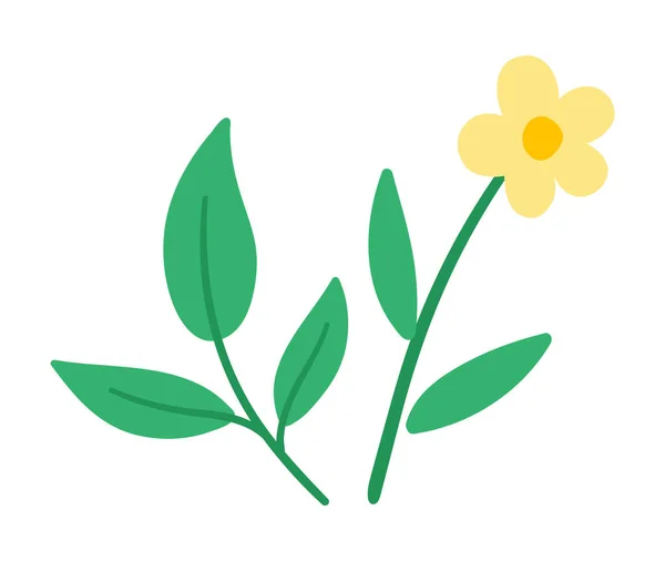 Εικονίδιο Διάνυσμα Λουλούδι Πρώτη Ανθισμένη Απεικόνιση Φυτών Floral Κλιπ Τέχνης — Διανυσματικό Αρχείο