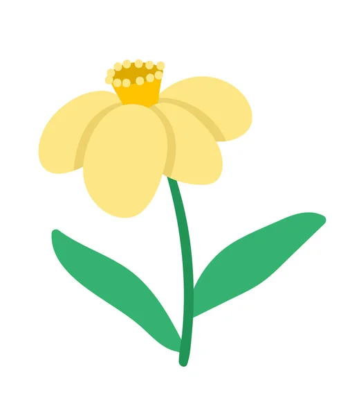 Εικονίδιο Του Διανύσματος Νάρκισσου Πρώτη Ανθισμένη Απεικόνιση Φυτών Floral Κλιπ — Διανυσματικό Αρχείο