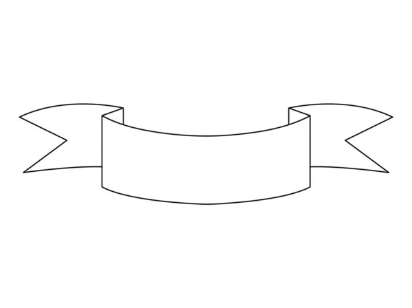 Fita Preta Branca Branco Vetorial Para Decoração Férias Ilustração Banner — Vetor de Stock