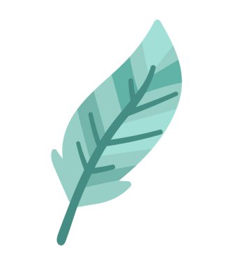 Beyaz arkaplanda vektör bohem tarzı tüy izole edildi. Boho sanat tasarım elementi