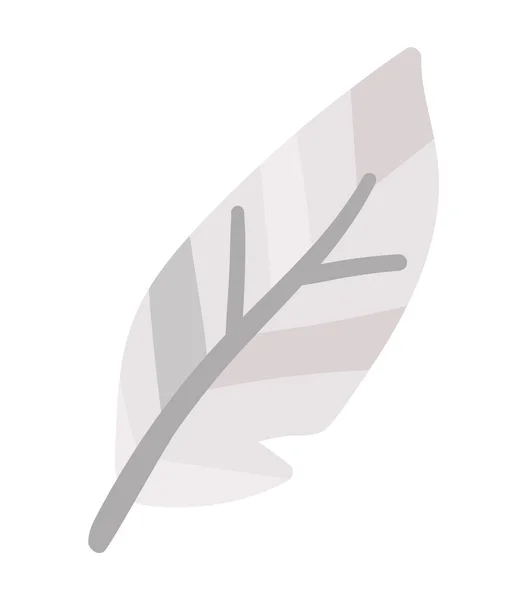 白い背景に隔離されたベクトルボヘミアンスタイルの羽 Boo Art Design Eleman — ストックベクタ