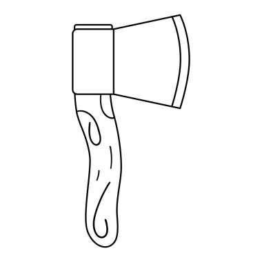 Vector black and white axe icon isolated on white background. Camping or hiking outline equipment illustration for kids. Hack tool for forest or woods tourism or travelling vector Vector black and white axe icon isolated on white background. Camping or hiking outline equipment illustration for kids. Hack tool for forest or woods tourism or travelling vector