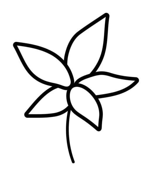 Διάνυσμα Μαύρο Και Άσπρο Φθινοπωρινό Φύλλο Περίγραμμα Φθινοπωρινή Βλάστηση Εικονογράφηση — Διανυσματικό Αρχείο
