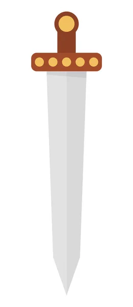 Icono Espada Caballero Vectorial Armadura Cuento Hadas Espada Soldado Cuento — Archivo Imágenes Vectoriales