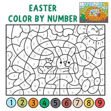 Tavşan 'ın civcivli havuç şeklindeki arabayı sürüşü sayesinde Paskalya' nın rengini temsil ediyor. Bahar siyah beyaz sayma, boyama oyunu. Çocuklar için hoş bir boyama sayfası. Satır yazdırılabilir çalışma grubu