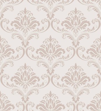 Damask kusursuz desen elementi. Vector klasik lüks, eski moda İspanyol süsü, duvar kağıtları, tekstil, ambalaj için kraliyet Victoria dönemi kusursuz dokusu. Klasik, zarif, çiçekli barok şablonu..