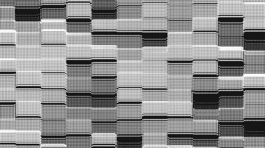 Nokta dalga piksel dokusu. Soyut nokta arkaplanı. Teknolojik siber uzay arkaplanı