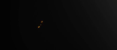 Golden Guam 3d map surrounded with other countries in black with golden borders and shallow dof. Political map with borders.