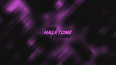 Soyut vektör menekşe yarım ton arkaplanını yırttı. Çizilmiş noktalı doku ögesi