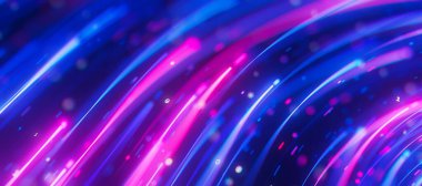 Büyük veri ışık hızı akışının kapanışı. Kuantum hesaplamasının soyut dijital veri akışı. Qubit iz dalgalarının siber uzayı. Modern teknoloji bilgi iletimi