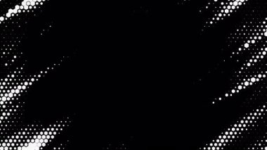 Soyut dalgalı altıgen yarım tonluk sıvı hareket arkaplanı ve mesaj merkezi. Çizilmiş pop sanat dalgalı dinamik teknolojik alevler