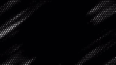 Soyut dalgalı altıgen yarım tonluk sıvı hareket arkaplanı ve mesaj merkezi. Çizilmiş pop sanat dalgalı dinamik teknolojik alevler