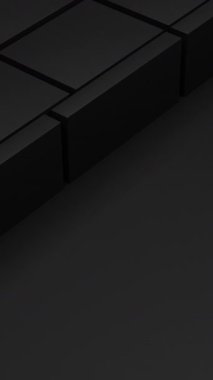 Siyah engeller arka planda metin için yeri olan bir harekettir. 3d canlandırma döngüsü oluşturulabilir.