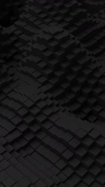 Kara blokların ızgarasındaki dalgalanmalar soyut arkaplan. Kare sütun dalgaları. Ses arkaplanı