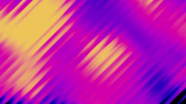 Dalgalanan cam şeritlerdeki neon dalgaların fraktal bozulması. Parlak renkli sıvı akışı harmanlıyor. Fraktal camda dinamik renkli görsel efekt. 3d hazırlama döngüsü.