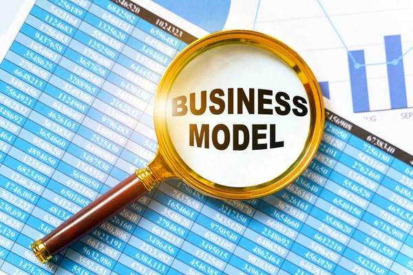 Finanza Business Concept Sul Tavolo Sono Relazioni Finanziarie Grafici Una — Foto Stock