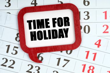 İş konsepti. Takvimde içinde 