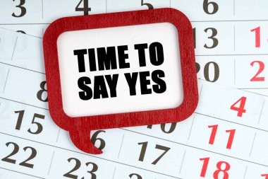 İş konsepti. Takvimde, içinde 