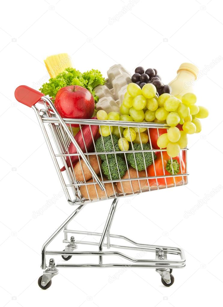 Healthy groceries shopping