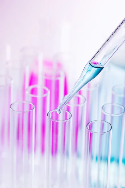 Test tubes and pipette — Stock Photo, Image