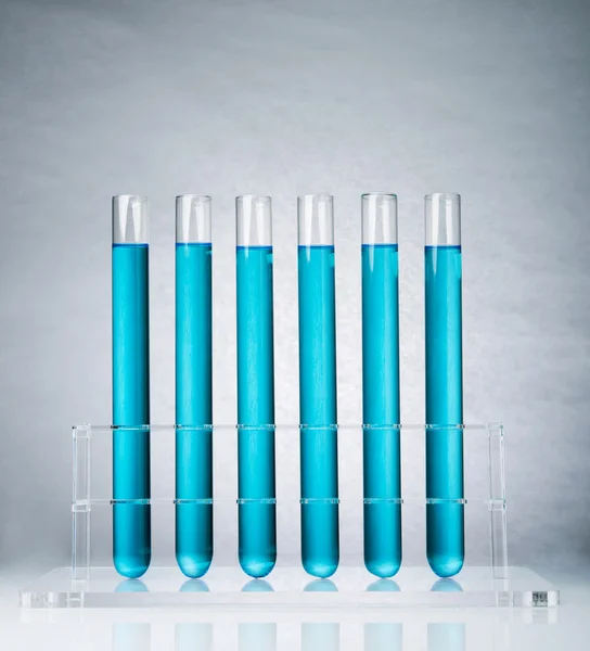 Test tubes in a rack — Stock Photo, Image