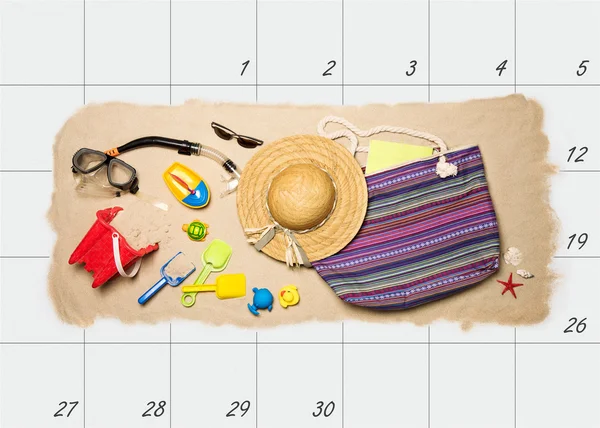 Planificación de vacaciones de verano —  Fotos de Stock