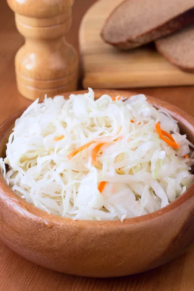 Sauerkraut - fermented cabbage — Stock Photo, Image
