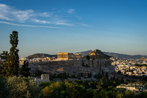 Een Blik Athene Griekenland Het Voorjaar Van 2020 — Stockfoto