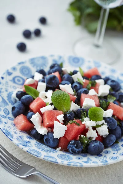 A plate of fruit salad — Stock Photo, Image