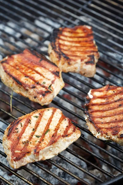 Fleisch auf dem Grill — Stockfoto