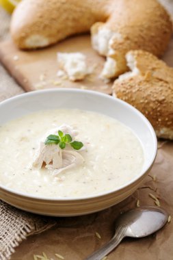 bir tabak krem çorba