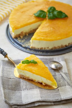 mandalina reçeli ile Cheesecake