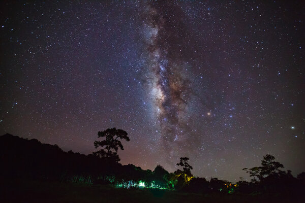 Milky Way at Phu Hin Rong Kla National Park, Phitsanulok Thailand
