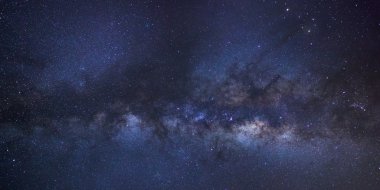 Panorama milky way galaxy, Long exposure photograph,with grain clipart