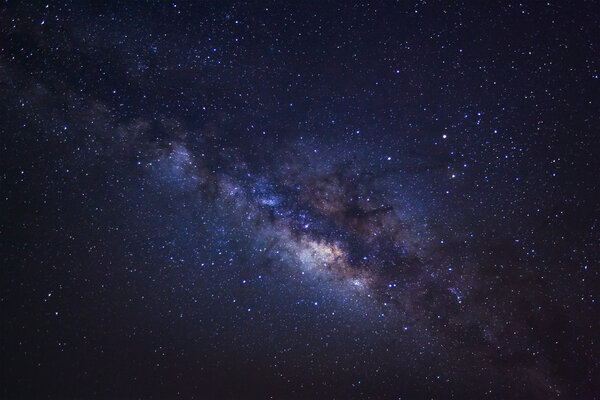 галактика Млечный Путь на ночном небе, фотография длительного пребывания
 