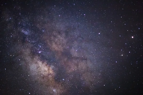 Närbild av Vintergatan, lång exponering fotografi, med korn — Stockfoto