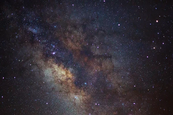 Close-up of Milky Way Galaxy,Long exposure photograph, with grain — Stock Photo, Image