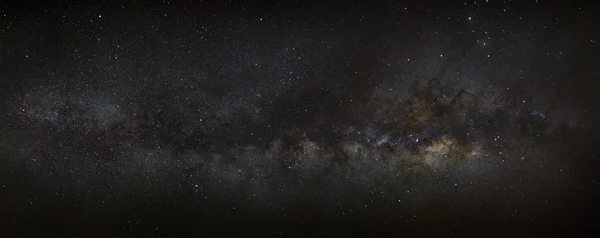 长时间曝光的照片，与粮食银河系全景图 — 图库照片