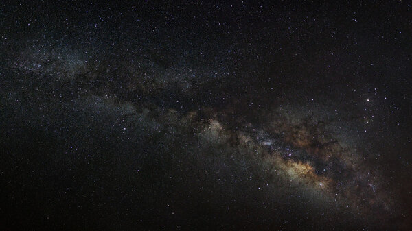 Галактика Панорама Млечный Путь, фото длительного действия, с зерном
.