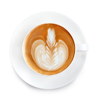 Üst düzey latte sanat kahvesi.