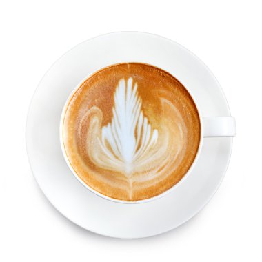 Üst düzey latte sanat kahvesi.