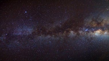 bir gece gökyüzü, uzun pozlama fotoğraf, zekâ güzel milkyway