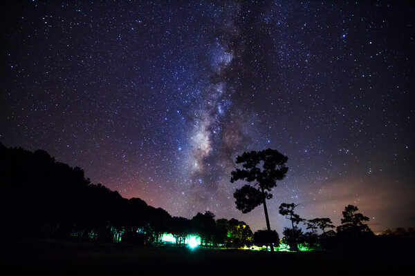 Milky Way at Phu Hin Rong Kla National Park, Phitsanulok Thailand

