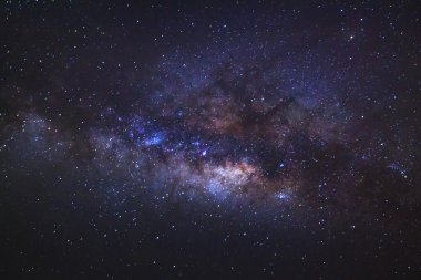 Samanyolu. Uzun pozlama photograph.with tahıl