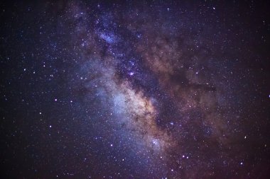 Close up center of the milky way galaxy, Long exposure photograph clipart