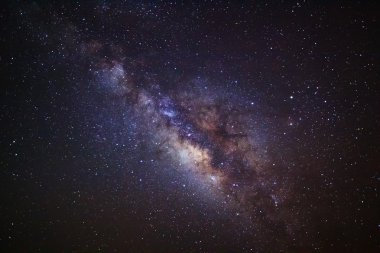 Samanyolu, uzun pozlama fotoğraf, tahıl ile