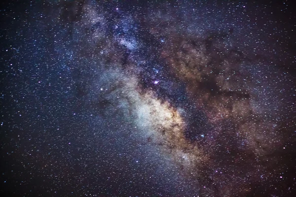 Nahaufnahme der Milchstraße, Langzeitbelichtung, mit Korn — Stockfoto