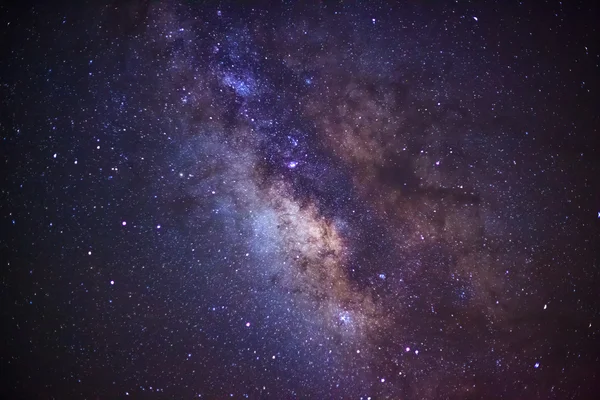Närbild centrum av Vintergatan galaxen, lång exponering fotografi — Stockfoto