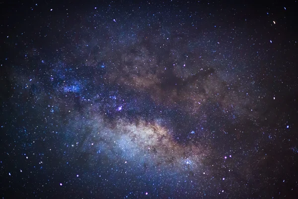 Close up center of the milky way galaxy, Long exposure photograp — Stock Photo, Image